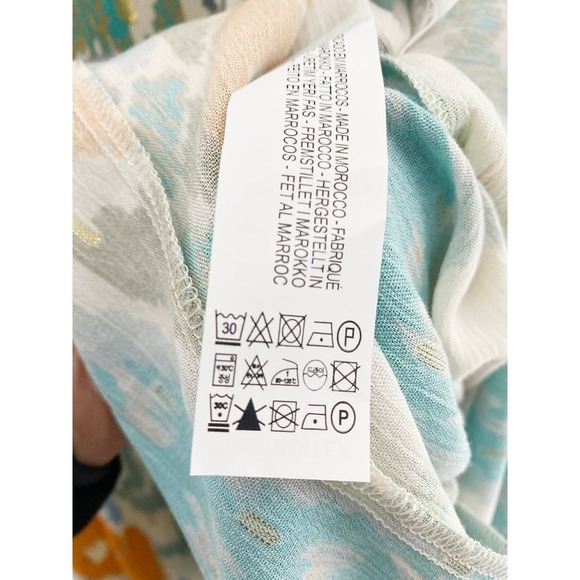 ZARA Women's Cat Eye Multicolor Metallic V Neck Kaftan Boho Blogger Favorite - Picture 14 of 14